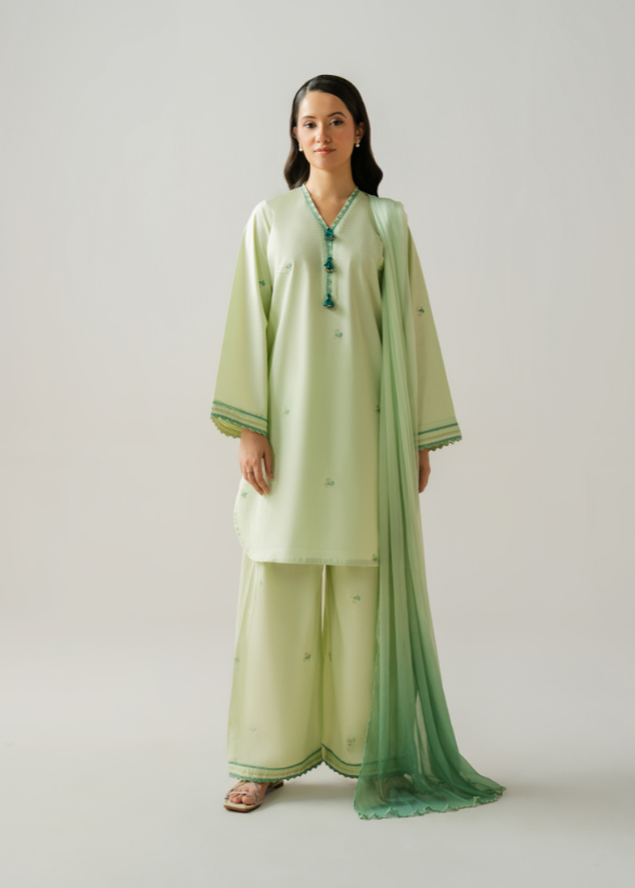 Matcha - Embroidered Solids