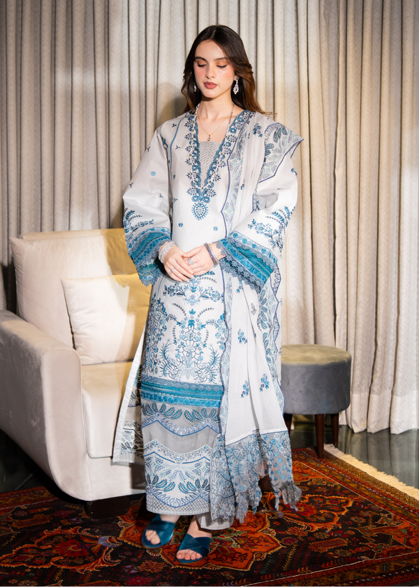 RAAHA -Embroidered Lawn