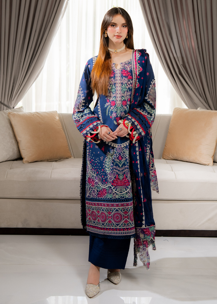 Niva - Embroidered Lawn