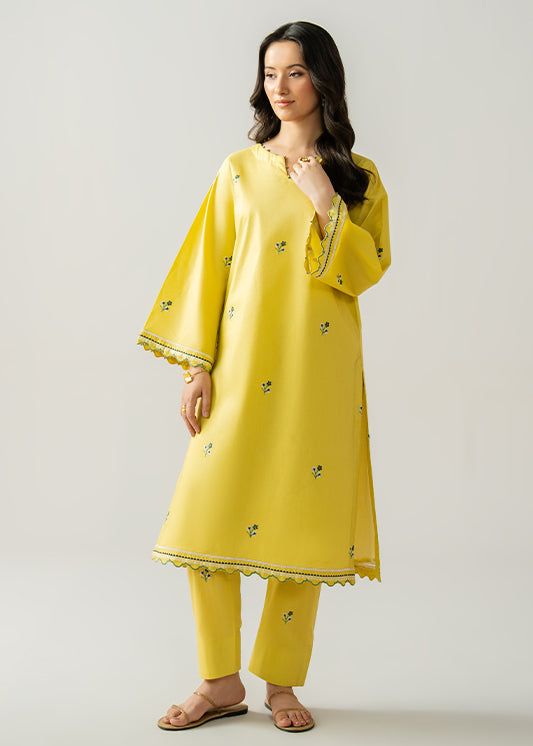 Inzia - Embroidered Solids 2Pc
