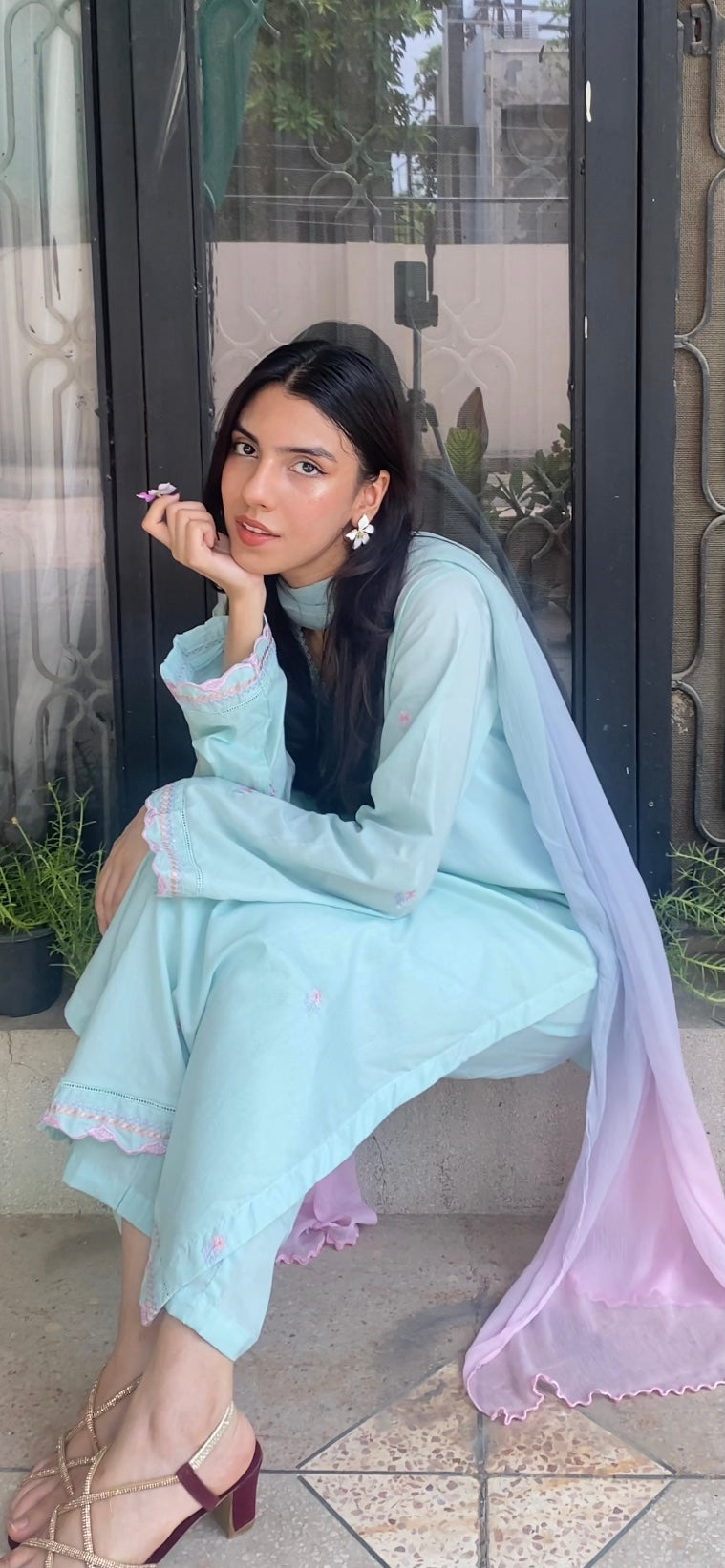 Faye - Embroidered Solids 2pc