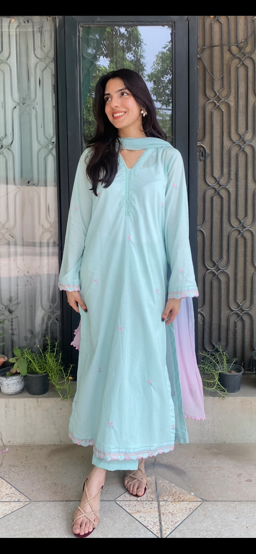 Faye - Embroidered Solids 2pc