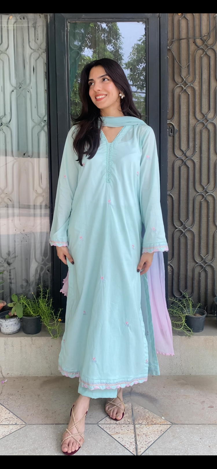 Faye - Embroidered Solids 2pc